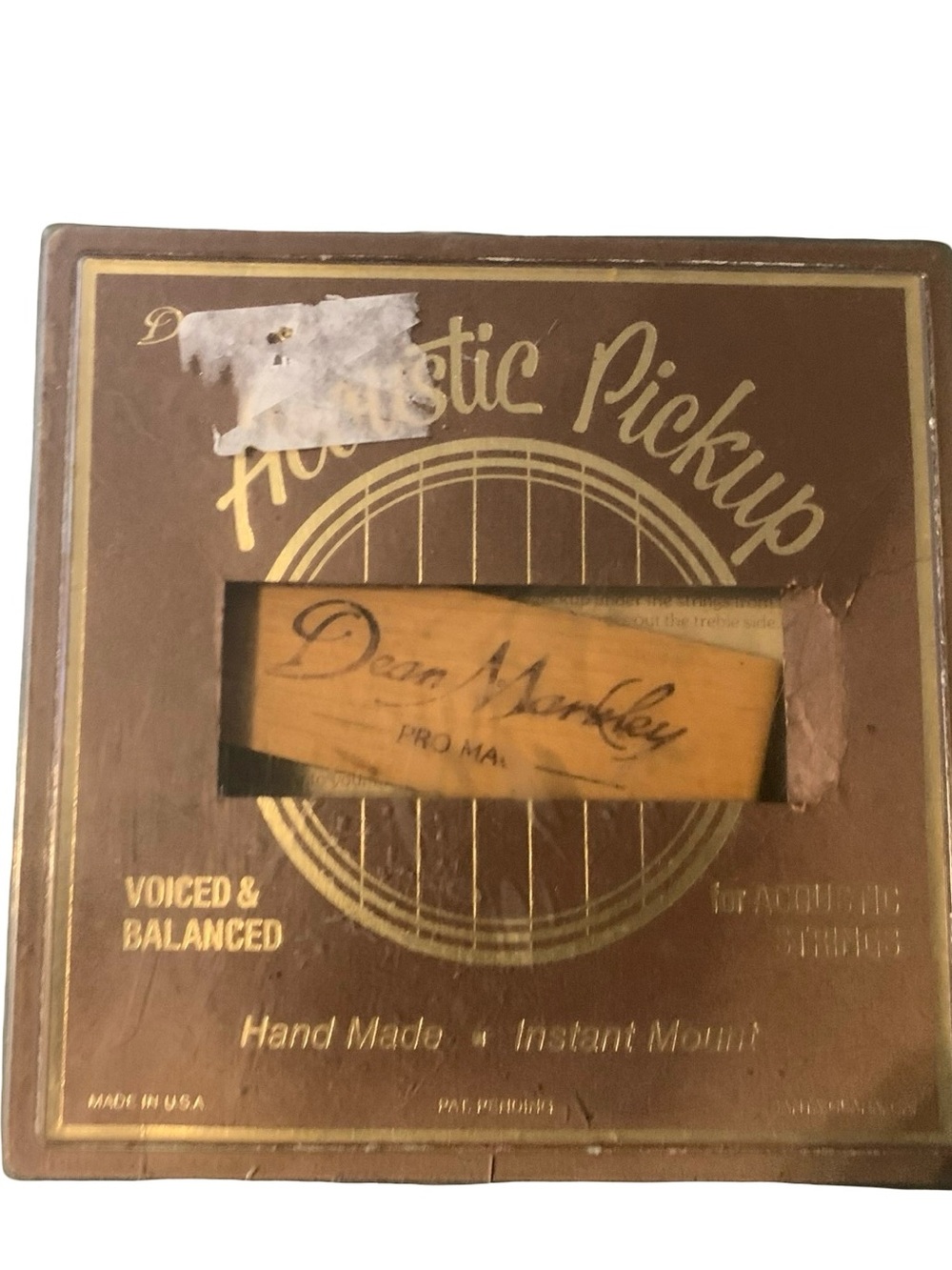 Dean Markley Dm3010a Promag Plus Acoustic Guitar Pickup Single Coil